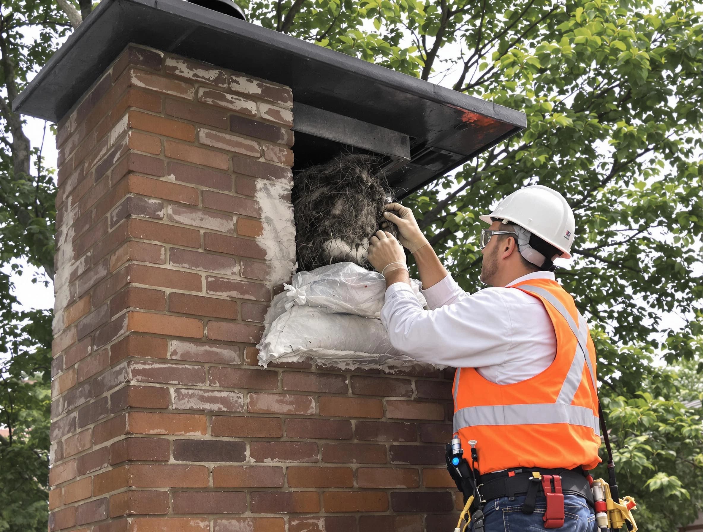 Humane removal of debris and animals by Queen Creek Chimney Sweep in Queen Creek, AZ