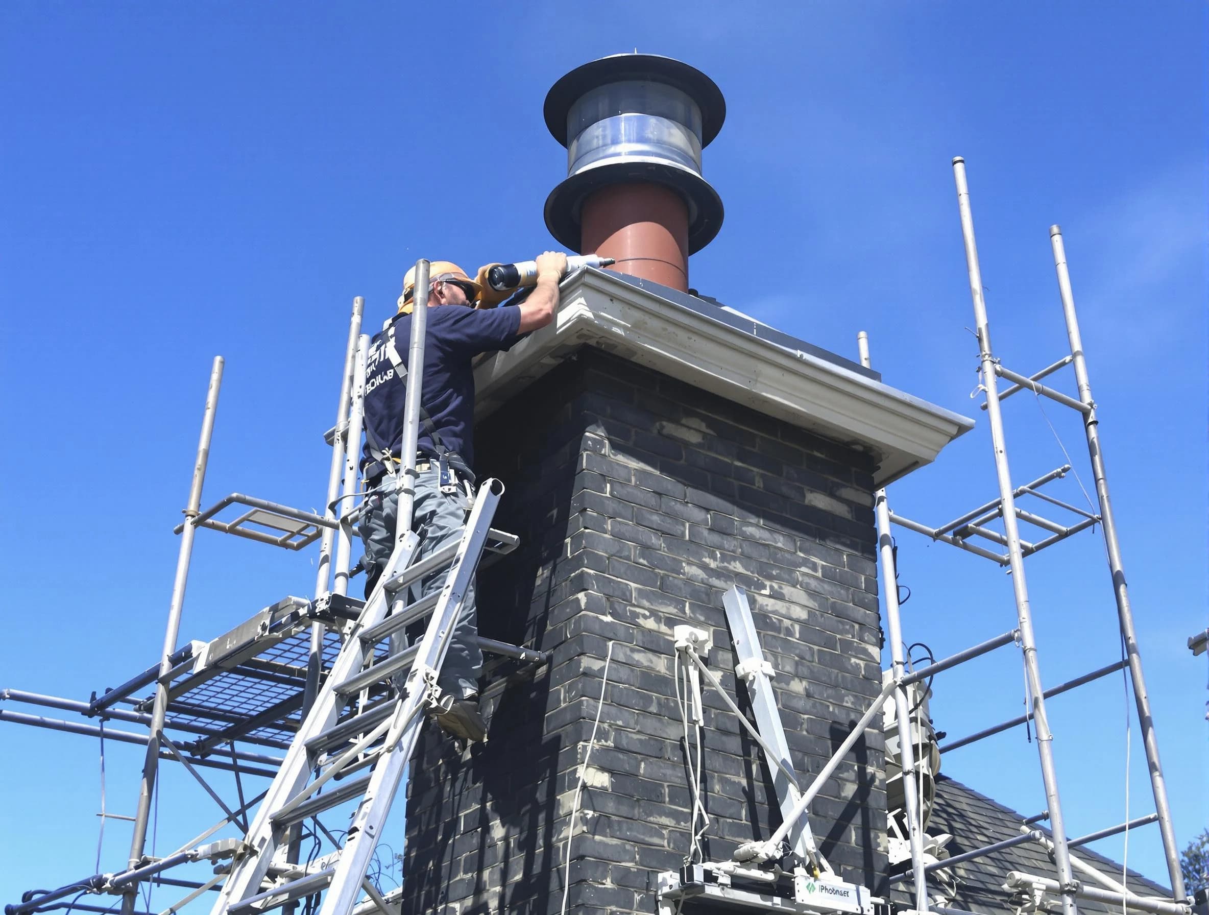 Sturdy chimney crown finished by Queen Creek Chimney Sweep in Queen Creek, AZ