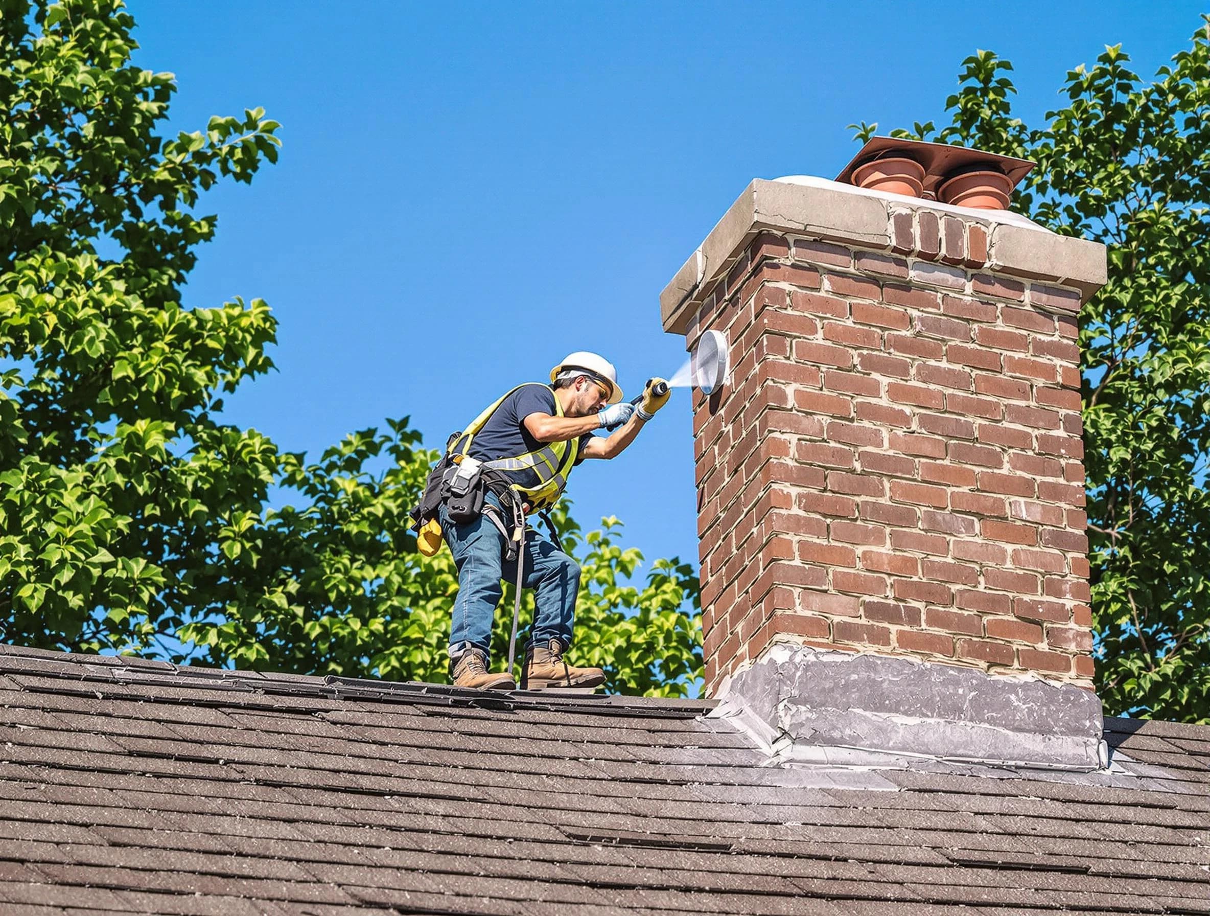 Queen Creek Chimney Sweep performing an inspection with advanced tools in Queen Creek, AZ