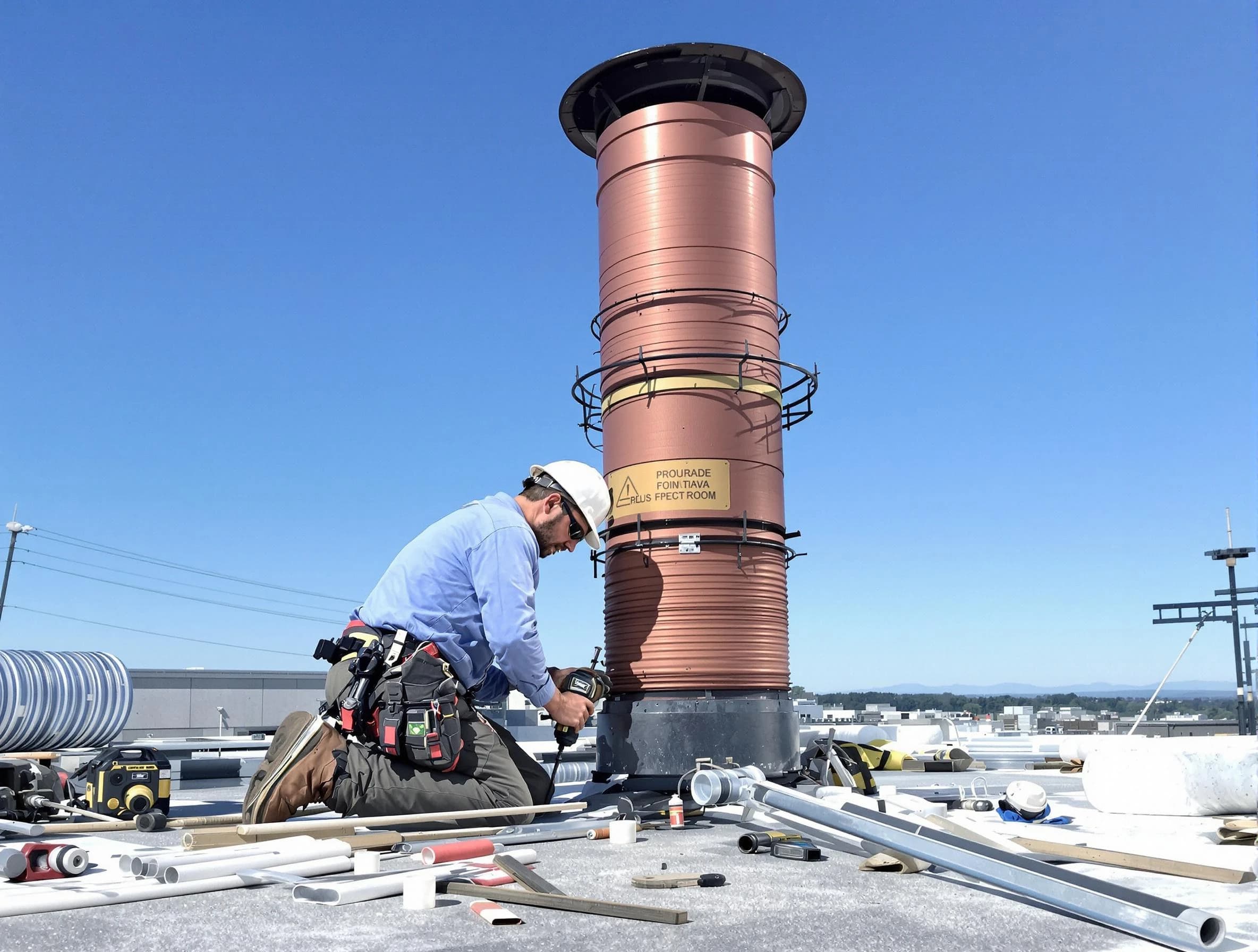 Installed chimney liner by Queen Creek Chimney Sweep in Queen Creek, AZ