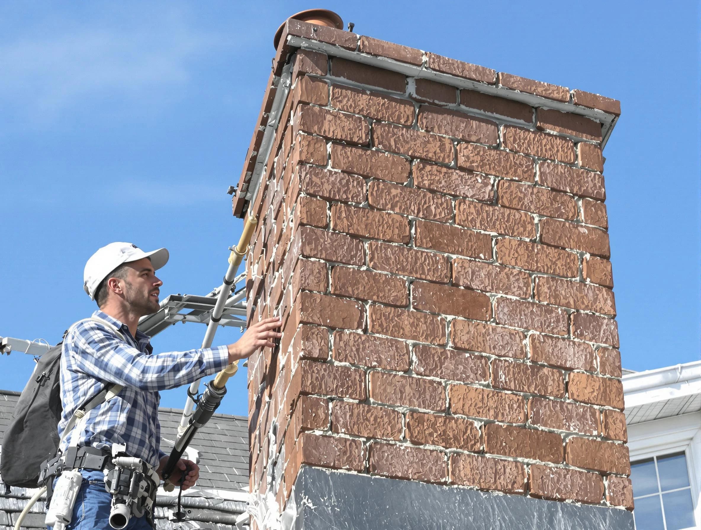 Brickwork for a chimney rebuild by Queen Creek Chimney Sweep in Queen Creek, AZ