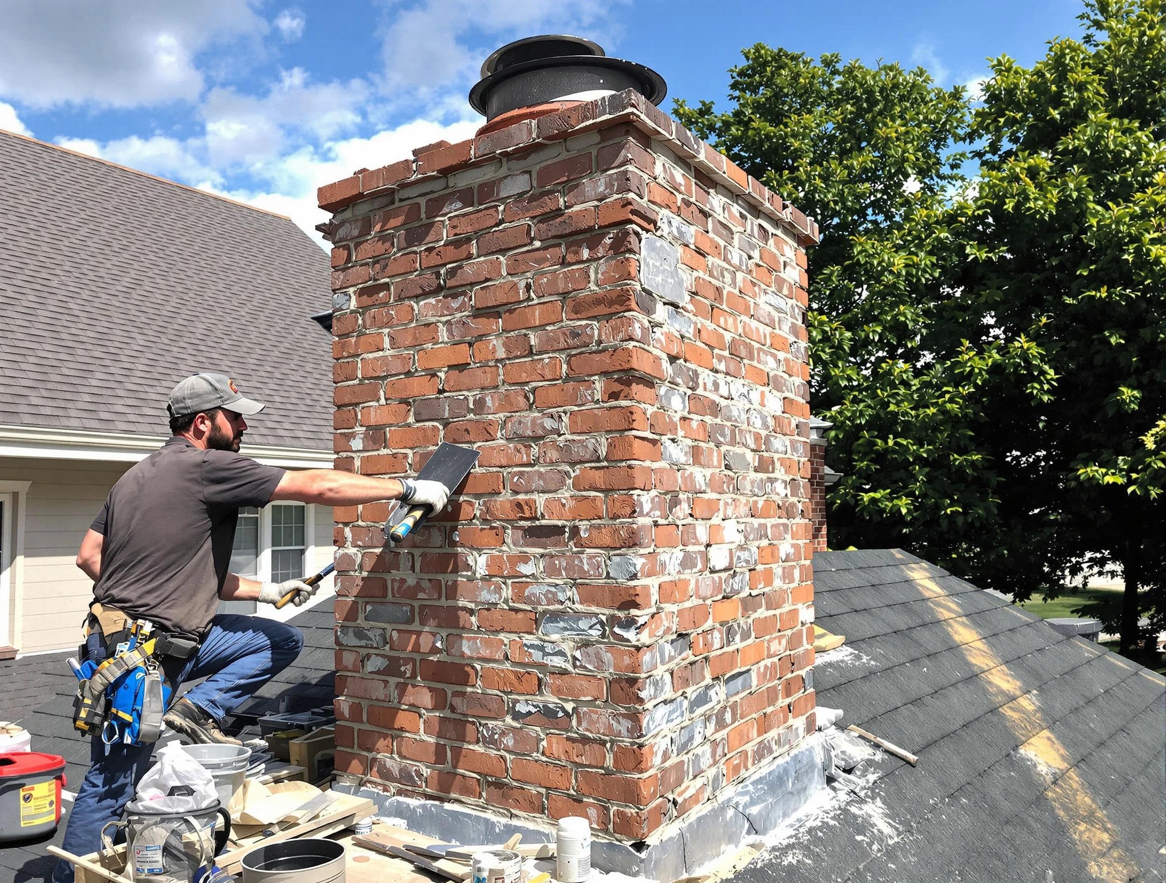 Completed chimney rebuild by Queen Creek Chimney Sweep in Queen Creek, AZ