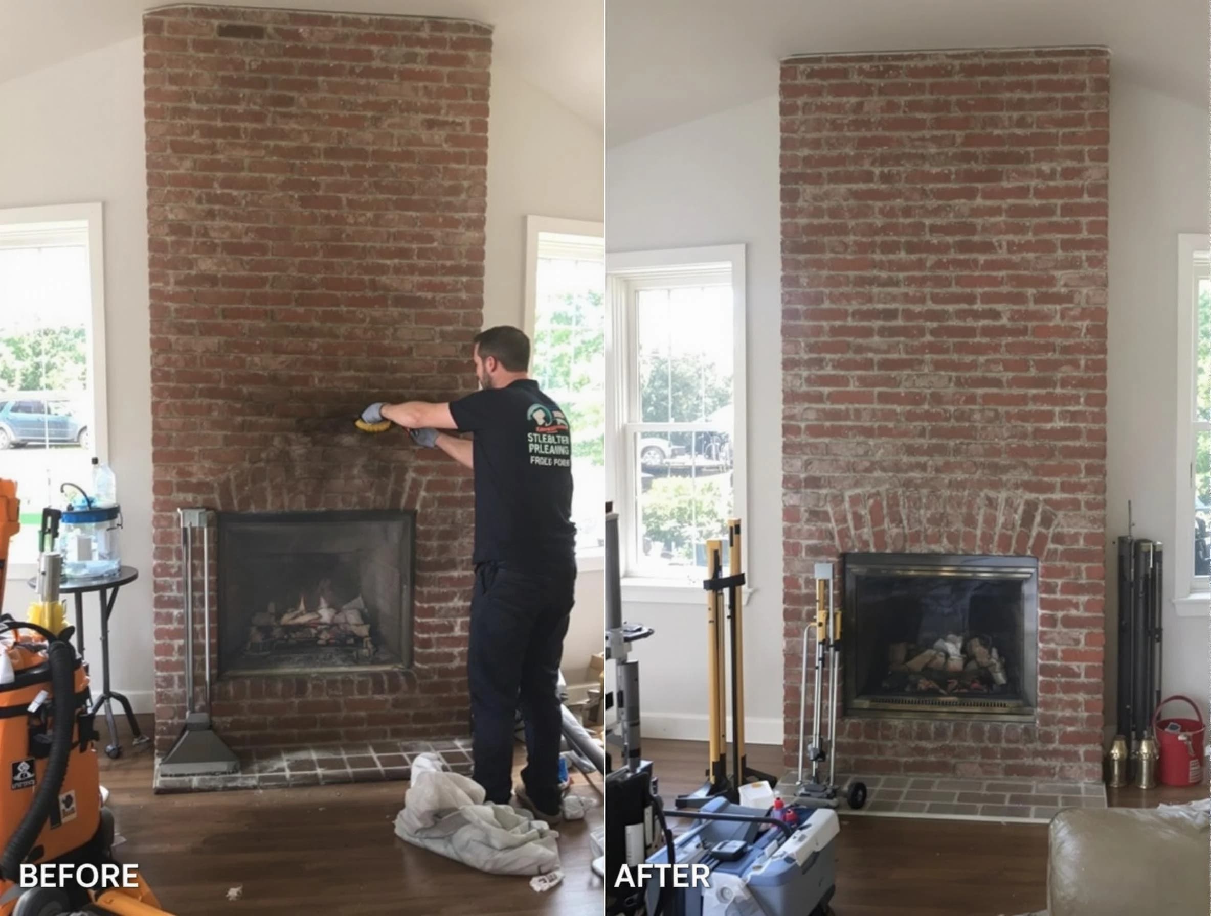 Finished chimney sweeping service by Queen Creek Chimney Sweep in Queen Creek, AZ