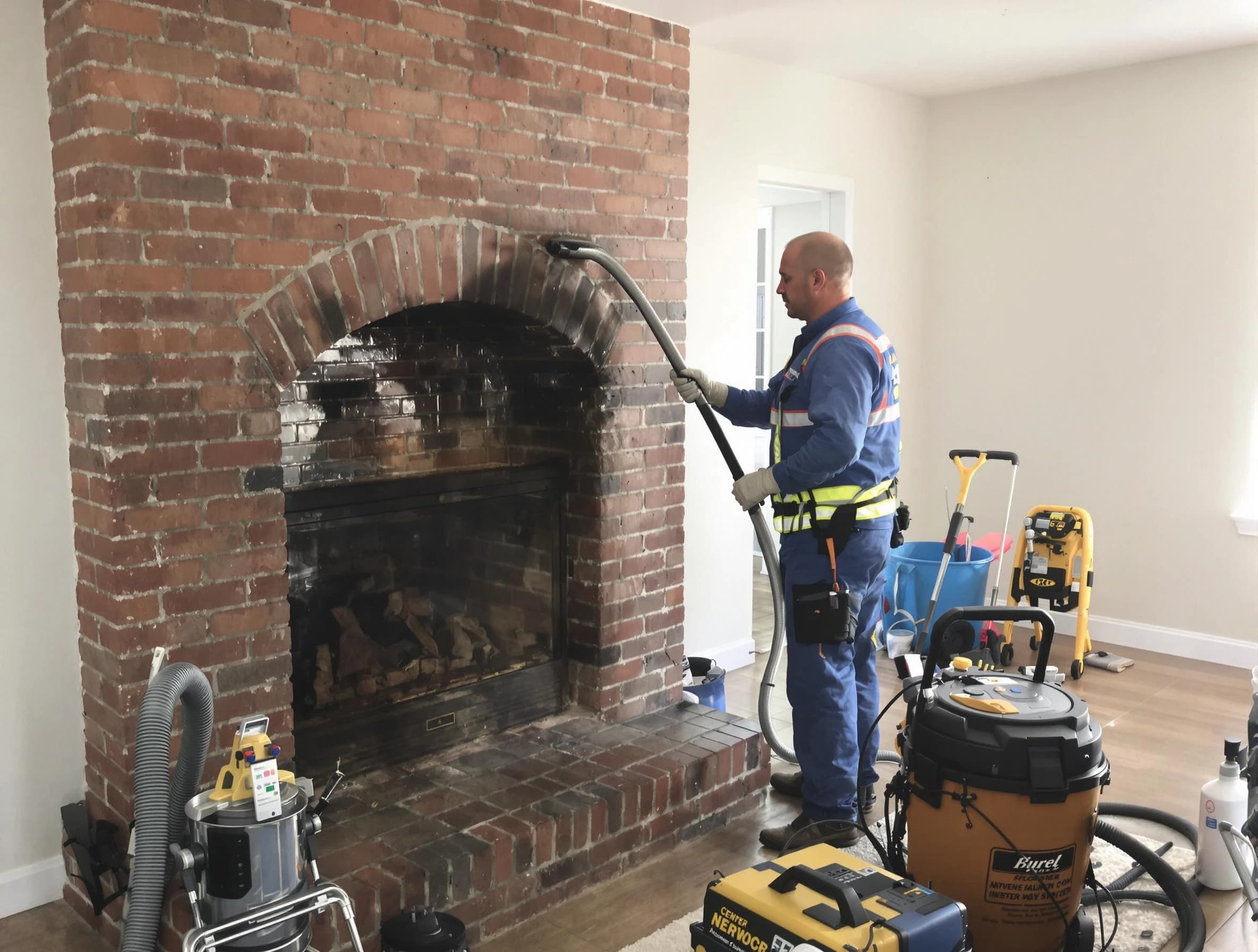 Queen Creek Chimney Sweep expert performing detailed chimney sweep in Queen Creek, AZ