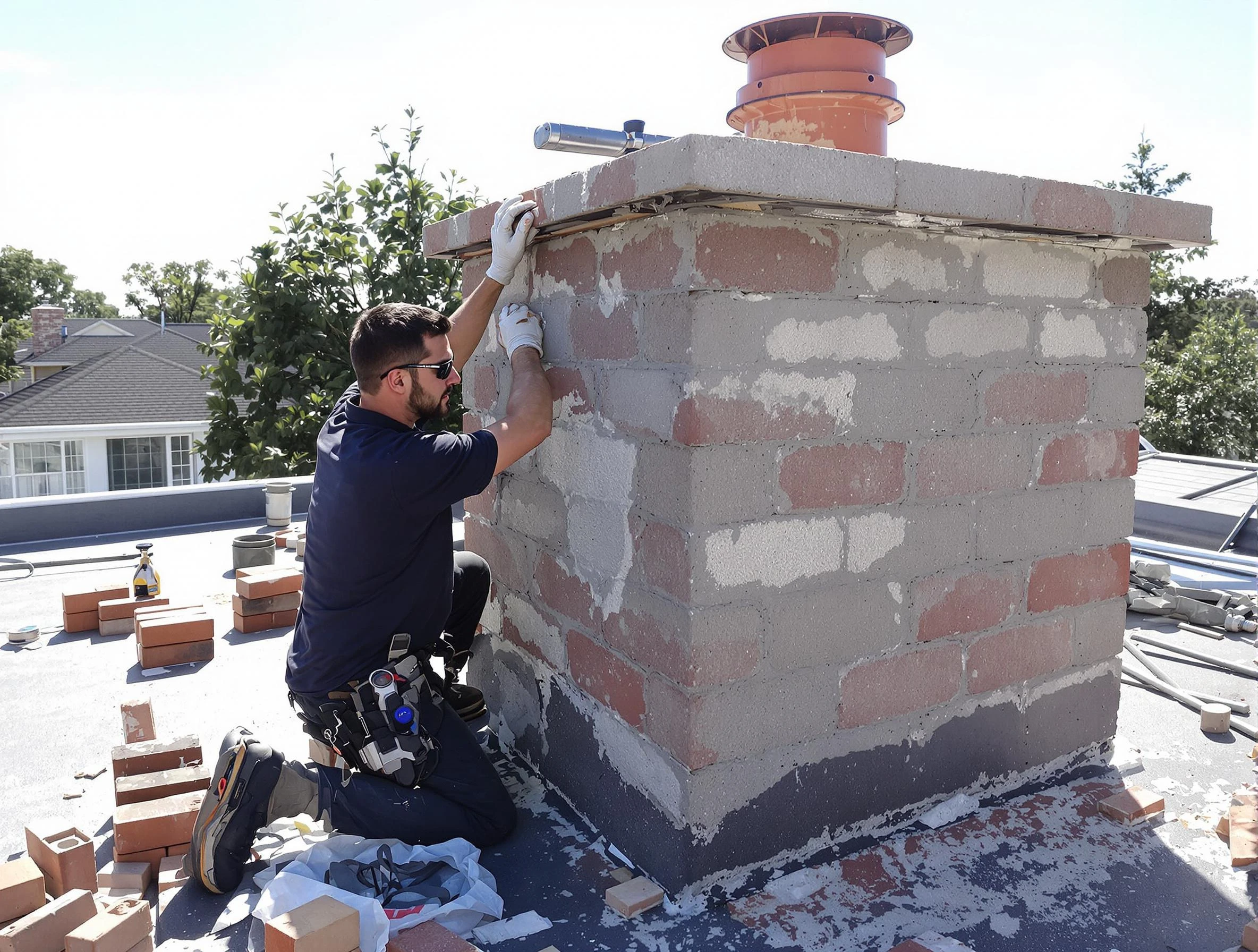 Advanced chimney repair process by Queen Creek Chimney Sweep in Queen Creek, AZ